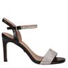 UNA HEALY WOMENS DIAMANTE STRAP SANDAL - BLACK